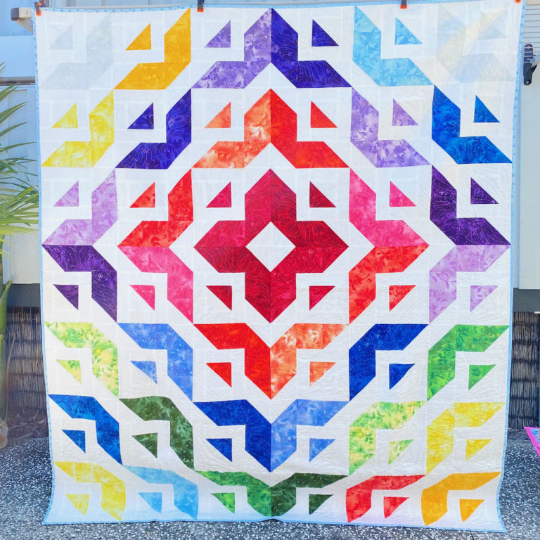 All Roads Quilt - Pattern by Angela Walters - Custom Quilted by FreeStyleQuilts