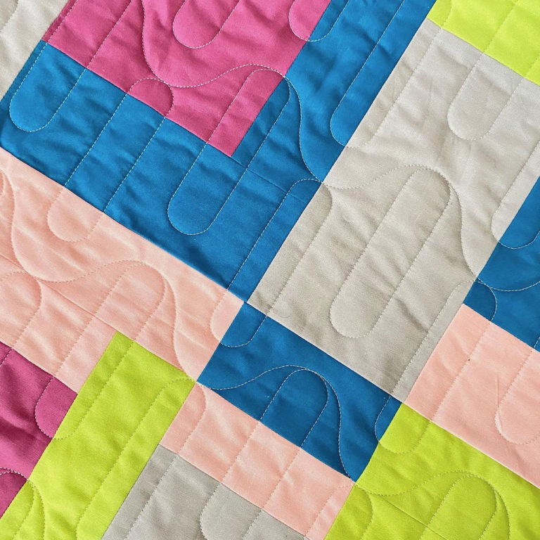 Quilt Buzz Bingo QAL - Paper Lanterns Panto from Urban Elementz - Quilted by FreeStyleQuilts