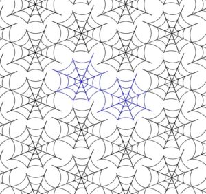 Spiderwebs Longarm Quilting Edge to Edge Design